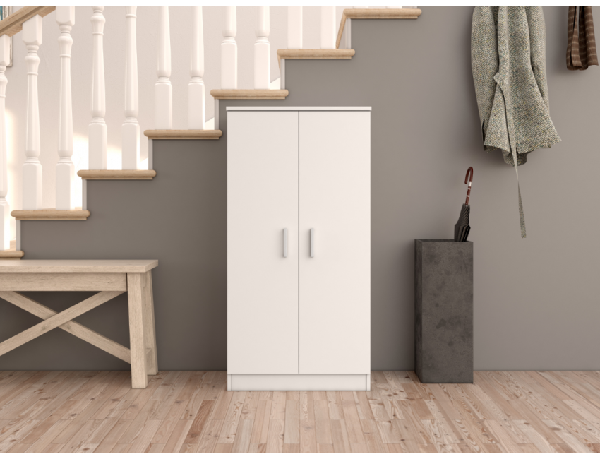 Scarpiera 108 cm bianco 2 ante Scarpiera 108 cm bianco 2 ante
