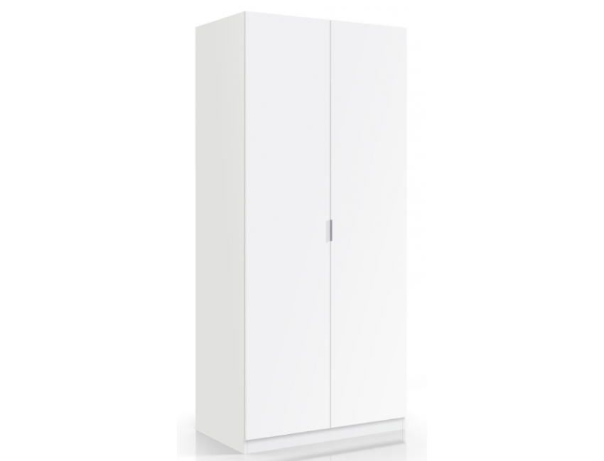 Armadio 180 cm Bianco 2 ante