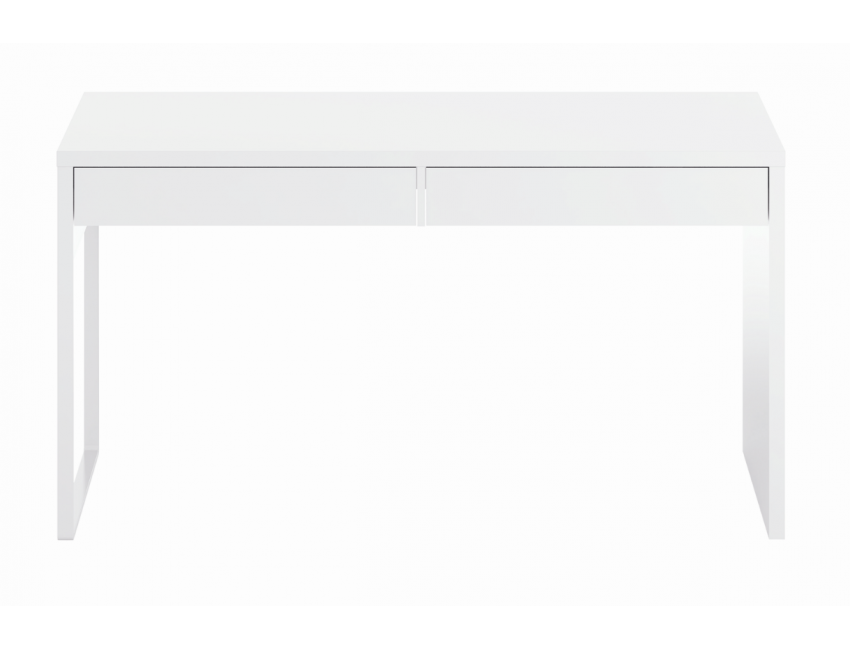 Scrivania 90 cm Bianco artik con ripiano estraibile