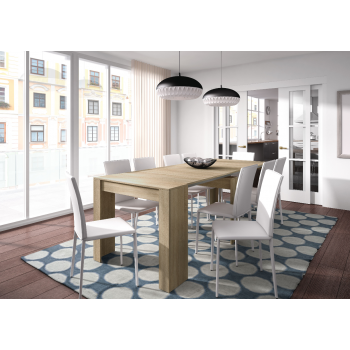 Tavolo multifunzione allungabile da 51 a 237 cm Rovere chiaro