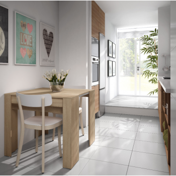 Tavolo multifunzione allungabile da 51 a 237 cm Rovere chiaro