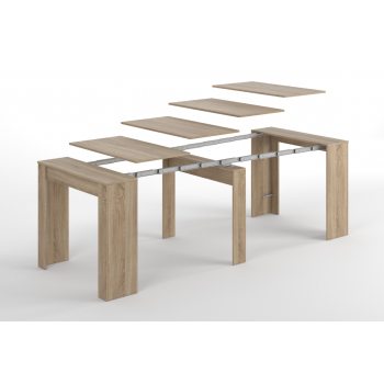 Tavolo multifunzione allungabile da 51 a 237 cm Rovere chiaro