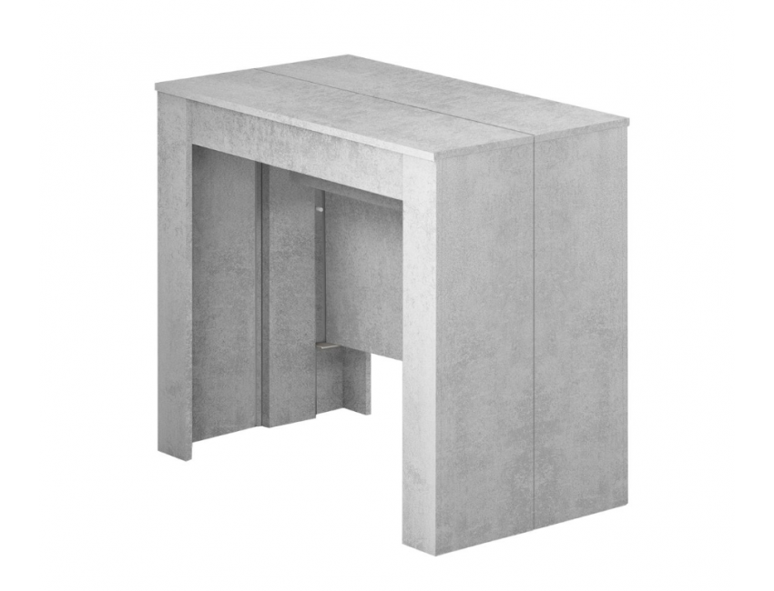 Tavolo multifunzione allungabile da 51 a 237 cm Cemento