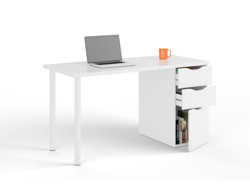Scarpiera 160 cm bianco 5 cassetti