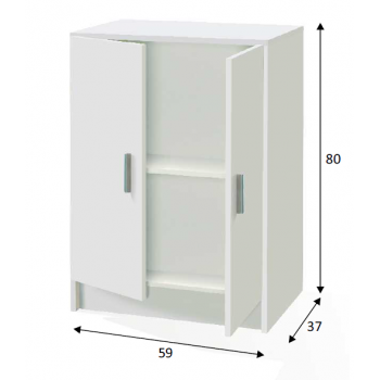 Settimino 45 cm bianco frassinato Settimino 45 cm bianco frassinato
