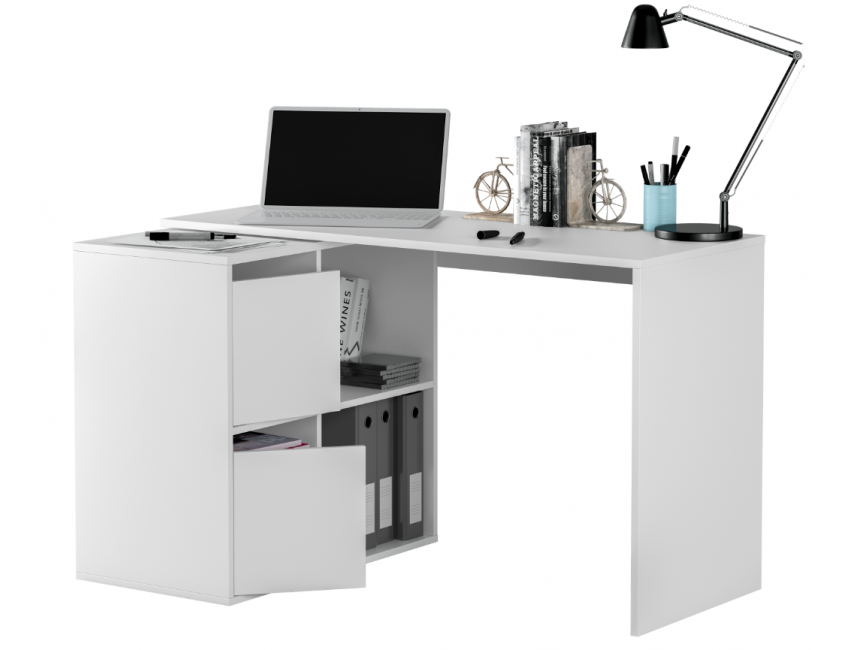 Scarpiera 160 cm bianco 5 cassetti