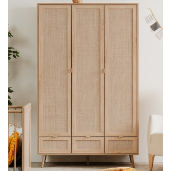 Wardrobe 120x195h light oak...