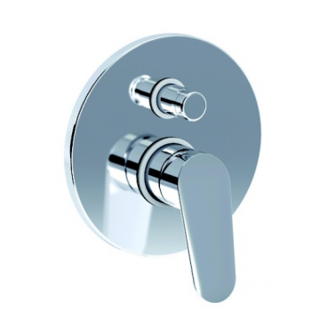 WE-BOX Art. PE164633Q Set Parte Esterna - Miscelatore Doccia Incasso Con Deviatore Meccanico 3 Uscite Tovo